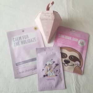 Mixed Lot of Skin Care Facial Masks and Bath Crystals Set of Skincare Products